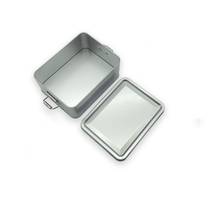Custom Sliver <strong>Rectangular</strong> Metal <strong>Tin</strong> Container Sandwich Lunch Box Pastries Candy Sweets Bread <strong>Biscuit</strong> Cookie <strong>Tin</strong> - Product Image 3