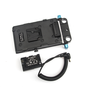 Batterie factice décodée LP-E6 DR-E6 avec coupleur CC + plaque de montage V-Mount pour <span class=keywords><strong>Canon</strong></span> EOSR EOS 5D <span class=keywords><strong>Mark</strong></span> IV III II 5D4 5DS 5DS R 6D 7D 7D <span class=keywords><strong>Mark</strong></span> <span class=keywords><strong>2</strong></span> - Product Image 5