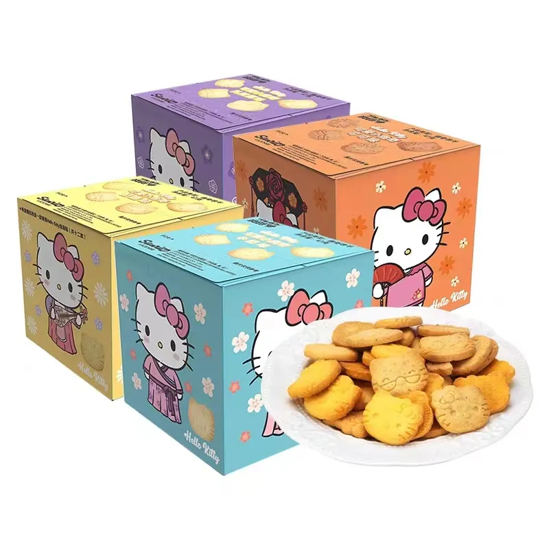 Collations exotiques Hello Kitty biscuits mignons petits biscuits saveur fromage au lait 47g