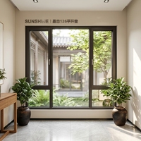 Ventana Moderna Abatible y Giratoria de Aluminio Resistente a Huracanes, con Malla de Seguridad Hermética y Certificación Energy Star