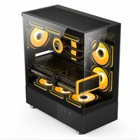 AntarcChill Popular Design ATX Gaming Computer Cases & Towers PC Gaming Case for Desktop USB3.0 With Tempered Glass Panel