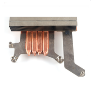 Dissipateur thermique pour CPU en cuivre pur à profil bas avec 3 caloducs pour mini PC, système embarqué, solution thermique industrielle à refroidissement passif