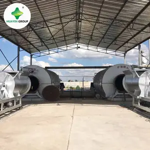 1-10 ton waste plastic tire pyrolysis machine to fuel oil and diesel