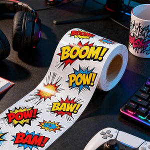 Etiquetas con Logotipo Personalizadas, Impresas, Resistentes al Agua, Adhesivos de Vinilo Troquelados - Product Image 3