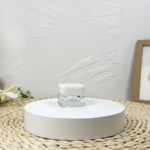 3ml 5ml 7ml 9ml 15ml Clear Smell Proof Square Concentrate Oil Mini Childproof <b>Small</b> Glass <b>Jar</b> with CR Lid - Product Image 1