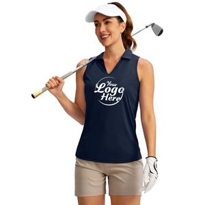 Camisetas de Golf para Niñas, Camisetas sin Mangas con Cuello en V para Tenis, Ropa Deportiva de Nailon/Cachemira con Cuello para Adultos - Product Image 2