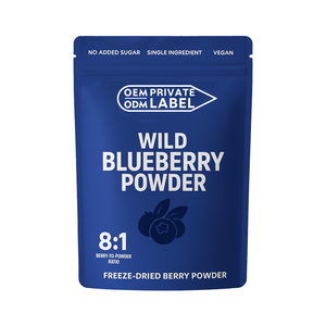 ผงบลูเบอร์รี่อบแห้งแบบแช่แข็ง ผลิตตามความต้องการของลูกค้า (OEM) ผงบลูเบอร์รี่เข้มข้นจากบลูเบอร์รี่ป่า ผงบลูเบอร์รี่ - Product Image 2