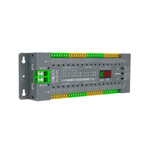 Led 계단 빛 감지 2 대 1 컨트롤러 Dc12-24V 32 단계 모션 활성화 자동 현대 긴 계단 조명 컨트롤러