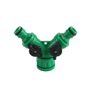 Connecteur d'eau de jardin type Y, vanne de dérivation filetée en plastique de 16 mm pour raccord de tuyau - Product Image 3