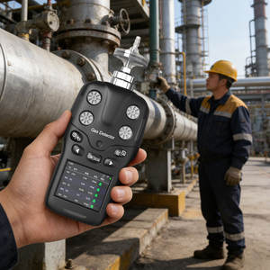 Détecteur de fuite de gaz électrochimique Eranntex CL2 H2S Ammoniac Alarme de gaz toxique Testeur de hexane Analyseurs de gaz 4-en-1 - Product Image 4