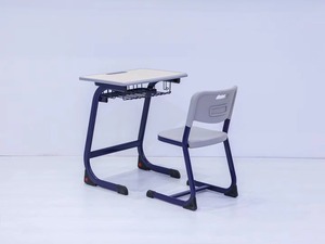 Bureau d'école moderne en métal avec design écologique, hauteur réglable et construction durable pour les étudiants et l'usage commercial - Product Image 3