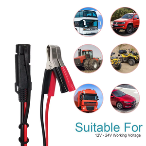 12V SAE 2 broches câble <span class=keywords><strong>de</strong></span> batterie chargeur <span class=keywords><strong>de</strong></span> moto électrique 2 broches connecteur Sae à pince crocodile <span class=keywords><strong>de</strong></span> voiture - Product Image 5