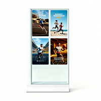 Écran OLED holographique transparent anti-reflet 30/55/75 pouces, écran tactile, téléviseur en verre transparent