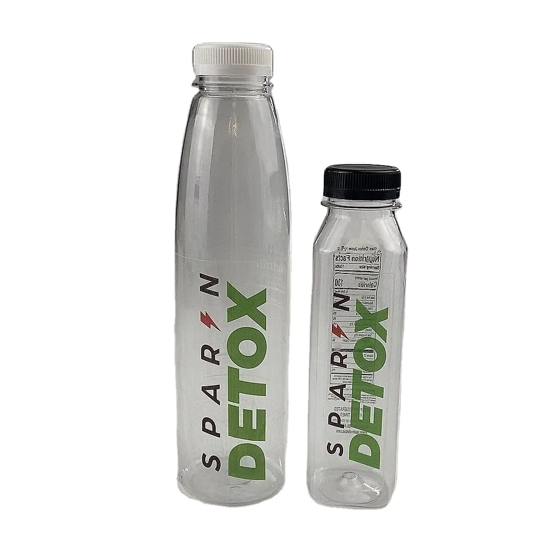 PET Beverage Juice Bottle Soft Plastic Liquid Storage Container Juice Bottle
