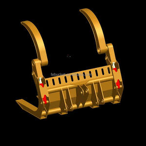 5 Tonnen Radlader aufsatz hydraulische Greifer lader Holz greifer zum Verkauf - Product Image 4