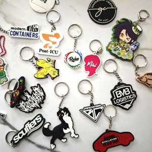 High Quality PVC Car <b>Keychains</b> <b>Custom</b> Design Factory Wholesale UV Printed Low Price Promotional Keyrings - Product Image 2