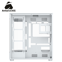 AntarcChill Steel Full Tower ATX PC Case with Tempered Glass Side Panel 360mm Radiator Support USB3.0 Type-C Ports Cooling