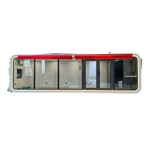 Maison préfabriquée en panneaux sandwich, design moderne rectangulaire, installation facile, hébergement hôtelier, cabane préfabriquée - Product Image 1