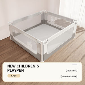 <span class=keywords><strong>Protector</strong></span> de Barandilla <span class=keywords><strong>Lateral</strong></span> para <span class=keywords><strong>Cuna</strong></span> de Bebé, Plegable, de Viaje, de Material Oxford, para Niños Pequeños, con Longitud Ajustable - Product Image 4