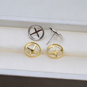 925 Silver <b>Jade</b> Opening Horse Shell <b>Ring</b> for Women DIY Accessory with 13-15 Needleless Pearl Empty Holder New 1423 Packed in Bag - Product Image 3