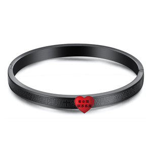 Bracelets de couple gravés en acier inoxydable 6 mm Or rose Or Argent Noir Bijoux unisexes Cadeau - Product Image 4