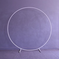 Arche de ballons de fête, Support de toile de fond rond, arc rond de ballons, arche de pied, Kit de Support de ballons, Structure de fleurs d'arc