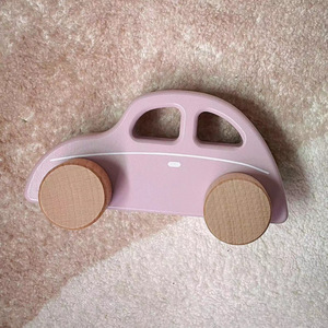 Carro de juguete de madera maciza para niños (4-6 años) con inercia y retroceso, ideal para educación temprana y actividades de camping. - Product Image 3