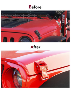 Pestillo de capó de aluminio N2, varios <span class=keywords><strong>colores</strong></span>, estilo de patrón personalizable apto para <span class=keywords><strong>Jeep</strong></span> Wrangler JL <span class=keywords><strong>Jeep</strong></span> Gladiator JT JK - Product Image 6