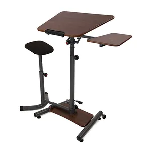 Modern Portable Simple Laptop Stand Table With Chair Writing Computer Adjustable Desk Home Office Furniture