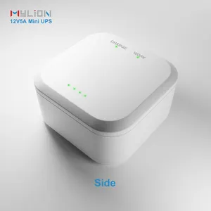 Sıcak satış Mylion Mini DC UPS MU05 pil yedekleme 12V 5A 44.4Wh güç kaynağı için geniş bant akıllı ev Wifi yönlendirici güvenlik kamerası