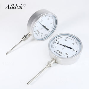 工業用バイメタル温度計0-250 ℃ 大型150mmダイヤル4 \ "ステム1/2 \" NPT 1/4 \ "NPTスレッドIP65防水OEM ODM - Product Image 1