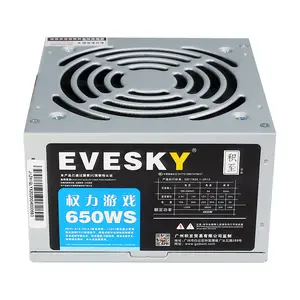 אטקס 6pin newst כוח משחק אספקת 500w מודולרי מלא 80 בתוספת זהב מוסמך 650w אספקת חשמל עבור PC