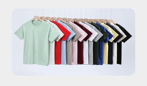 Camiseta Sorona Casual de Verano para Hombre, Personalizada, de Manga Corta, Cuello Redondo, Color Sólido, Transpirable, Corte Holgado, 230GSM, Estampada - Product Image 5