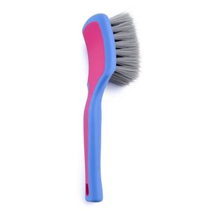 Brosse de detailing compacte pour jantes de <span class=keywords><strong>voiture</strong></span> TB-PRO003, poils ondulés coupés, design contrastant bleu-rose pour espaces restreints - Product Image 4