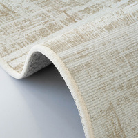 Tapis moderne couleur crème, doux, en polyester, antidérapant, résistant aux taches, facile d'entretien, pour salon, chambre, canapé, décoration