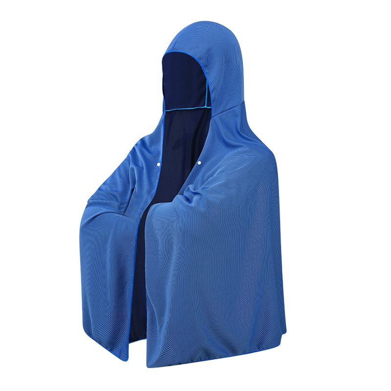 Cooling cloak-sapphire blue