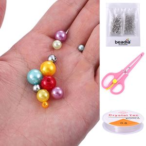 ชุดกล่อง 15 ช่อง ลูกปัดมุกเทียม ABS สีสันสดใส สำหรับงาน DIY ทำเครื่องประดับด้วยมือ วัสดุอุปกรณ์เสริม ขายส่งข้ามประเทศ - Product Image 4