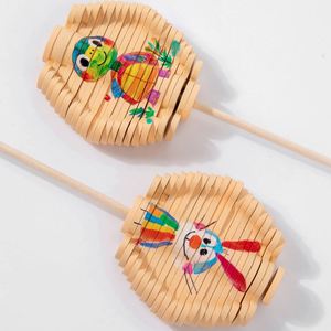 Mini Lollipopter Rotatif en Bois, Jouet Anti-Stress Interactif de Bureau, Relaxant et Amusant pour Soulager l'Anxiété - Product Image 2