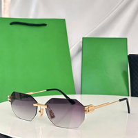 Lunettes de soleil unisexes carrées à monture intégrale, verres dégradés en PC, style rétro, mode, haute qualité, protection UV400, pour l'extérieur