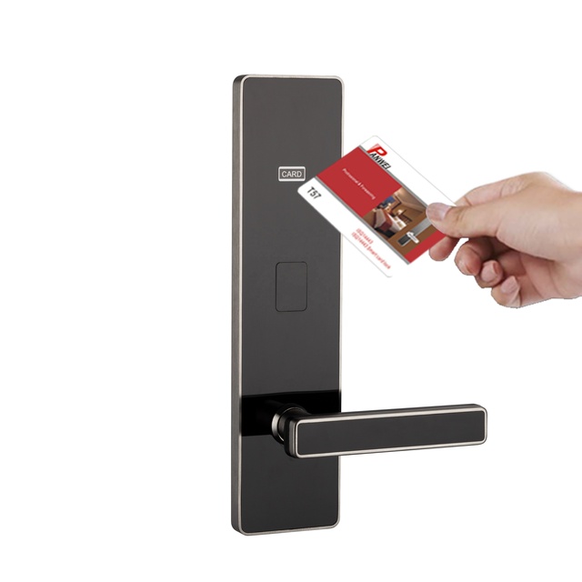 Panwei Electronic Card Locks Luxury Hotel Lock ANSI 5latch Keyless Door Lock with Free Locksoft Management