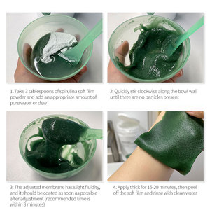 Produits de beauté et cosmétiques nettoyage apaisant élimination de l'huile acné rafraîchissant spiruline masque doux poudre <span class=keywords><strong>gel</strong></span>ée masque <span class=keywords><strong>gel</strong></span> pour le visage - Product Image 2