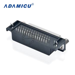 Haute densité 44 broches femelle à angle droit Micro D sous-connecteur contacts en laiton estampé 2A courant nominal pour les connexions de fil - Product Image 6