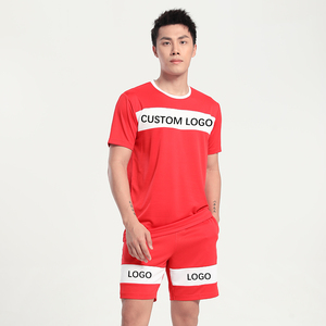 Ensemble pour hommes avec Short et <span class=keywords><strong>t</strong></span>-<span class=keywords><strong>shirt</strong></span>, survêtement de Sport deux pièces, personnalisé, court, é<span class=keywords><strong>t</strong></span>é, <span class=keywords><strong>2020</strong></span> - Product Image 1