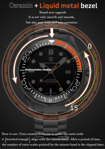 2025 nouveau <span class=keywords><strong>PAGANI</strong></span> DESIGN montres pour hommes montre automatique de luxe pour hommes <span class=keywords><strong>NH35A</strong></span> montre-bracelet mécanique hommes AR saphir cristal horloge - Product Image 6
