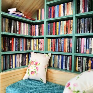 Mini bibliothèque avec mini livres, décoration de bureau, livre miniature pour soulager l'anxiété, cadeaux pour les amoureux des livres, bibliothèque, famille <span class=keywords><strong>et</strong></span> amis - Product Image 4