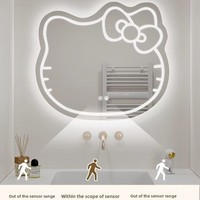 Espejo de pared con luz LED de diseño moderno, forma irregular para uso en salón, pantalla táctil inteligente para hoteles, peluquerías, fábrica