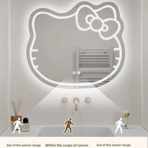 Espejo de pared con luz LED de diseño moderno, forma irregular para uso en salón, pantalla táctil inteligente para hoteles, peluquerías, fábrica - Product Image 4