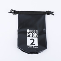 Heryline Sac étanche pour équipement sec, sac sec d'extérieur, 2L, mini cylindre, ancre, compression, sac océanique, sac robuste, 500D PVC