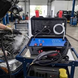 Nettoyeur Vapeur Électrique Professionnel <span class=keywords><strong>CNTECH</strong></span> 3000W, Machine à Vapeur Haute Pression Portative pour Nettoyage des Taches sur Moteur de Voiture et Bobines de Climatisation - Product Image 6