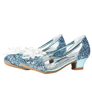 Scarpe da Principessa per Bambine, Nuove Scarpe con Tacco Alto per Sfilate, Scarpe di Cristallo per Esibizioni, Calzature per Bambine Più Grandi - Product Image 2
